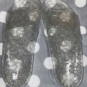 clear sandals